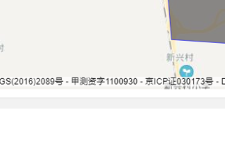 去除百度地图左下角的介绍文字（甲测资字、长地万方、备案号等）
