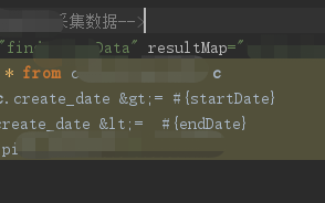 mybatis xml转义，大于等于和小于等于